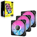 corsair co 9051018 ww rx120 icue link rgb fan starter kit 3 x 120mm black with icue link system hub extra photo 7