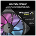 corsair co 9051020 ww rx140 icue link rgb fan starter kit 2 x 140mm black with icue link system hub extra photo 3