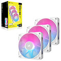 corsair co 9051022 ww rx120 icue link rgb fan starter kit 3 x 120mm white with icue link system hub extra photo 7