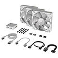 corsair co 9051022 ww rx120 icue link rgb fan starter kit 3 x 120mm white with icue link system hub extra photo 8