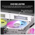 corsair co 9051024 ww rx140 icue link rgb fan starter kit 2 x 140mm white with icue link system hub extra photo 4
