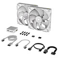 corsair co 9051024 ww rx140 icue link rgb fan starter kit 2 x 140mm white with icue link system hub extra photo 8