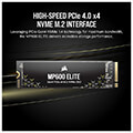 ssd corsair mp600 elite 1tb nvme pcie gen4 x4 m2 ssd cssd f1000gbmp600enh extra photo 3