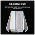 case corsair 2500d airflow dual chamber tempered glass midi tower white extra photo 2