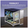 case corsair 2500d airflow dual chamber tempered glass midi tower white extra photo 6
