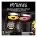 corsair icue link titan 280 rx aio rgb liquid cpu cooler controller black cw 9061017 ww extra photo 1