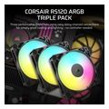 corsair rs120 argb 120mm pwm fan black triple pack co 9050181 ww extra photo 1