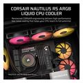 corsair nautilus 240 rs argb liquid cpu cooler black cw 9060092 ww extra photo 1
