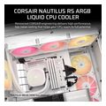 corsair nautilus 240 rs argb liquid cpu cooler white cw 9060094 ww extra photo 1