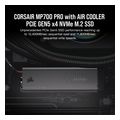 ssd corsair mp700 pro se 4tb m2 nvme pcie gen5 x4 ssd with heatsink cssd f4000gbmp700pros extra photo 1