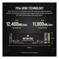 ssd corsair cssd f4000gbmp700pnh mp700 pro 4tb m2 nvme 20 pcie gen5 x4 extra photo 2