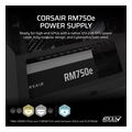 psu corsair rm750e 750w fully modular cybenetics gold atx 31 certified cp 9020295 eu extra photo 1