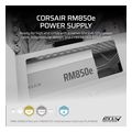 psu corsair rm850e 850w fully modular cybenetics gold white atx 31 certified cp 9020293 eu extra photo 1