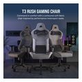 corsair gaming chair t3 rush 2023 fabric grey charcoal extra photo 1