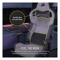 corsair gaming chair t3 rush 2023 fabric grey charcoal extra photo 2
