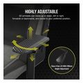 corsair gaming chair t3 rush 2023 fabric grey charcoal extra photo 4