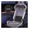 corsair gaming chair t3 rush 2023 fabric grey white extra photo 2