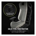 corsair gaming chair t3 rush 2023 fabric grey white extra photo 3