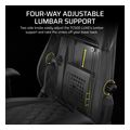 corsair gaming chair tc500 luxe fabric shadow extra photo 2