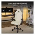 corsair gaming chair tc500 luxe fabric frost extra photo 1