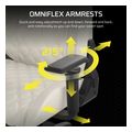 corsair gaming chair tc500 luxe fabric frost extra photo 4