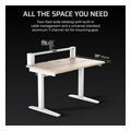 corsair gaming desk platform 4 elevate desk white wood light pine stain extra photo 2