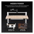 corsair gaming desk platform 4 elevate desk white wood light pine stain extra photo 5