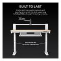 corsair gaming desk platform 4 elevate desk white wood light pine stain extra photo 7