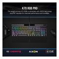 pliktrologio corsair k70 pro rgb mechanical gaming keyboard cherry mx speed pbt doubleshot pro keys extra photo 1