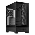 case asus a31 plus tempered glass argb midi tower black extra photo 1
