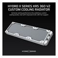 corsair hydro x radiator xr5 360mm v2 3x120mm radiator 30mm thick white extra photo 1