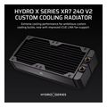 corsair hydro x radiator xr7 240mm v2 2x120mm radiator 55mm thick black extra photo 1
