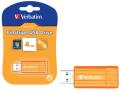 verbatim 47394 store n go pinstripe usb 20 orange 4gb extra photo 1