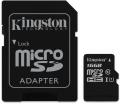 kingston sdc10g2 16gb micro sdhc 16gb uhs i class 10 sd adapter extra photo 1