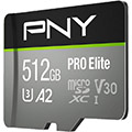 pny elite pro micro sdxc 512gb u3 v30 a2 psdux512u3100pro ge extra photo 1