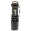 pure cree mini led flashlight 7w 300lm q5 3 modes black extra photo 1