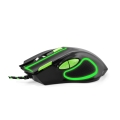 esperanza egm401kg wired mouse for gamers 7d optical usb mx401 hawk black green extra photo 1