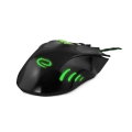 esperanza egm401kg wired mouse for gamers 7d optical usb mx401 hawk black green extra photo 2