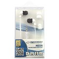 esperanza eh147w stereo earphones neon white extra photo 1