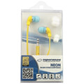 esperanza eh147y stereo earphones neon yellow extra photo 1