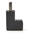 nedis ccgp60940bk usb 20 adapter a male a female 270 angled black extra photo 2