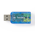 nedis uscr10051bu usb 20 sound card 3d sound 51 double 35mm connector extra photo 2