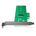 raidsonic icy box ib pci208 pci card m2 pcie ssd to pcie 30 x4 host extra photo 1