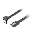 lanberg sata data iii 6gb s f f cable metal clips angled black 70cm extra photo 1