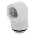 corsair hydro x fitting adapter xf 90� angled rotary glossy white 2 pack extra photo 2