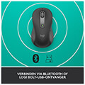 logitech 910 006239 signature m650 wireless mouse left handed large graphite extra photo 1