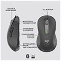 logitech 910 006239 signature m650 wireless mouse left handed large graphite extra photo 2