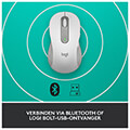 logitech 910 006240 signature m650 wireless mouse left handed large off white extra photo 4