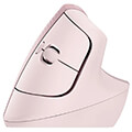 logitech 910 006478 lift vertical ergonomic wireless mouse rose extra photo 1