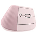 logitech 910 006478 lift vertical ergonomic wireless mouse rose extra photo 3